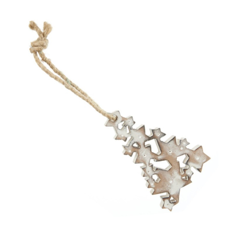 Decoración colgante MDF árbol blanco Decoración colgante MDF árbol blanco