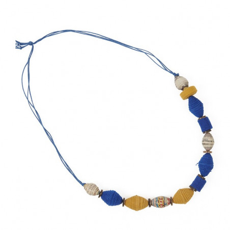 Collar de cuentas de algodón