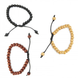 Pulsera ajustable de madera