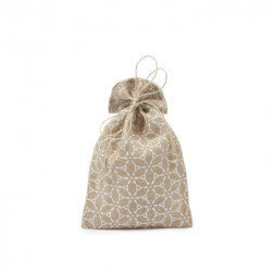 Bolsa regalo yute floral S