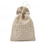 Bolsa de yute floral L Bolsa de yute floral L