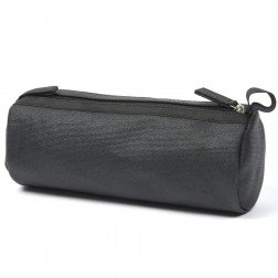 Caja de lápices de cuero azul oscuro