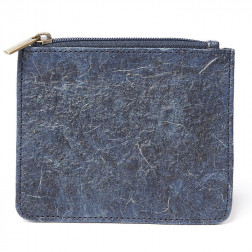 cartera de fibra vegetal de coco azul
