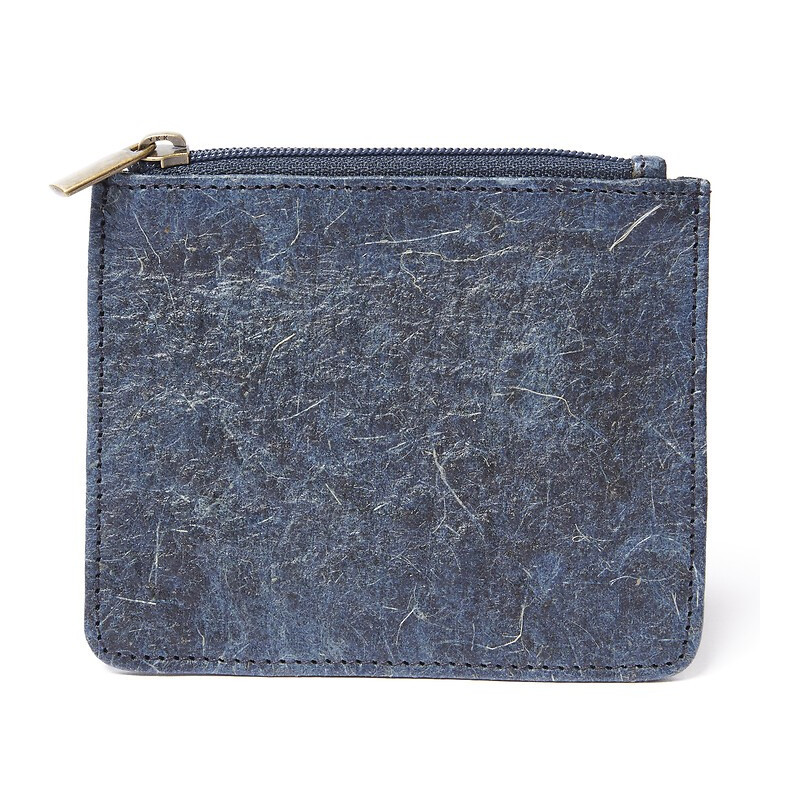 cartera de fibra vegetal de coco azul cartera de fibra vegetal de coco azul