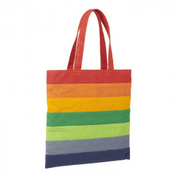Bolsa de compra yute arcoíris