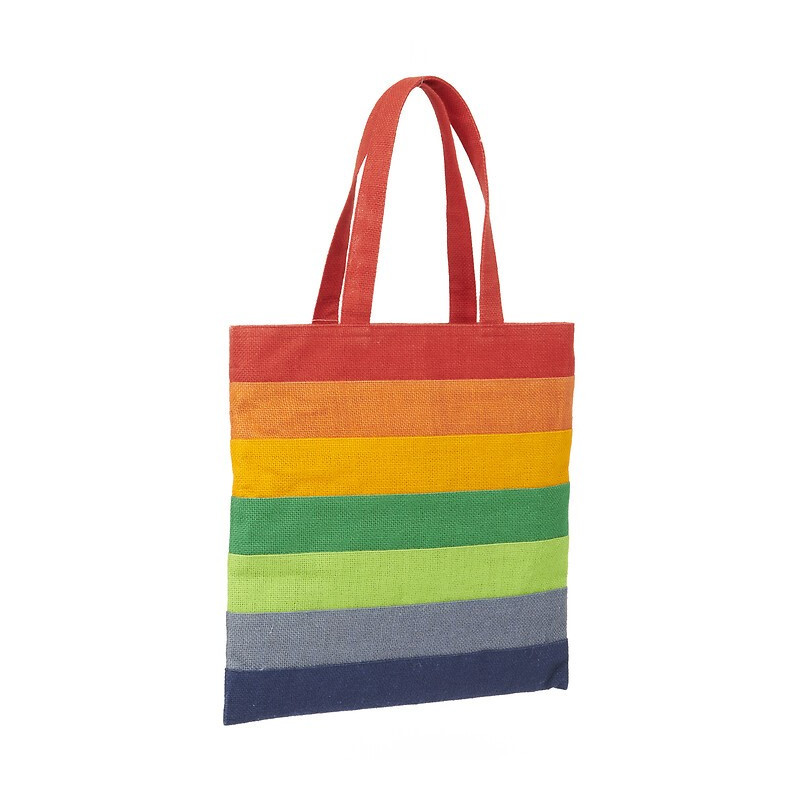 Bolsa de compra yute arcoíris Bolsa de compra yute arcoíris