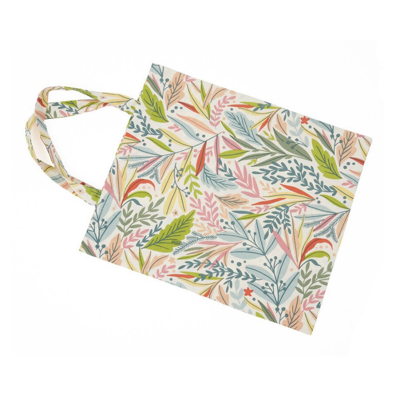 Bolsa algodón orgánico flores multicolor Bolsa algodón orgánico flores multicolor