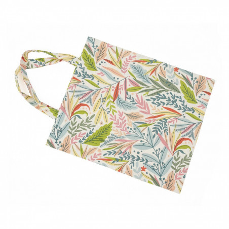 Bolsa algodón orgánico flores multicolor