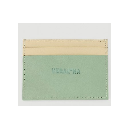Cartera piel jaya sage yellow