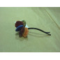 Hebilla pelo flor fantasía multicolor