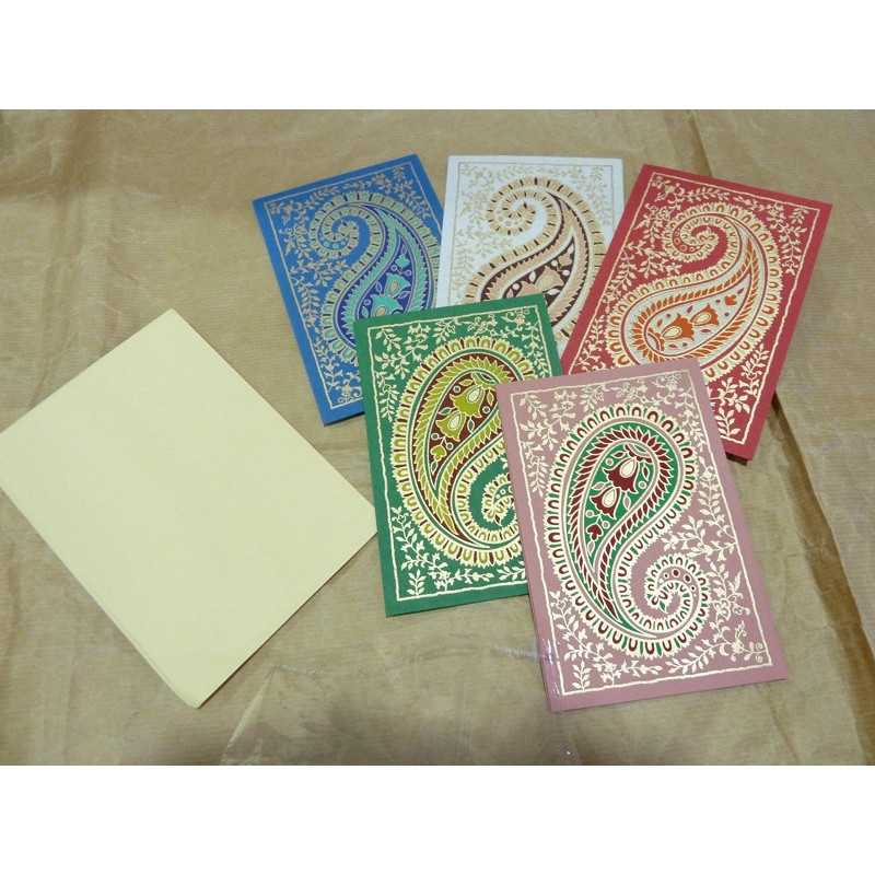 Set de 5 tarjetas de Navidad, hechas a mano