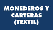 Monederos, Carteras (Textil)